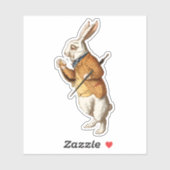 Sticker Lapin blanc (Feuille)