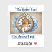 Sticker Lapin Blanc, Alice Dans le personnage de Wonderlan (Feuille)