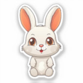 Sticker lapin caricature (Recto)