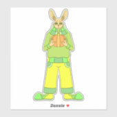 Sticker Lapin Coquet (Feuille)