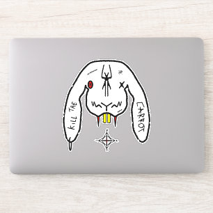 Sticker Lapin de la Fatalité Drôle Lapin Bizarre