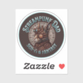 Sticker Lapin de papa Steampunk (Feuille)