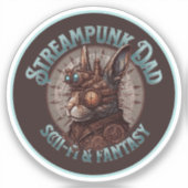 Sticker Lapin de papa Steampunk (Recto)