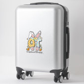 Sticker Lapin de Pâques en ergothérapie OT OTA Printemps O (Sur valise)