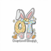 Sticker Lapin de Pâques en ergothérapie OT OTA Printemps O (Devant)