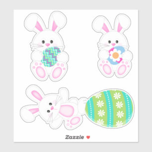 Sticker Lapin de Pâques mignon