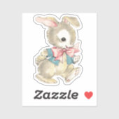 Sticker Lapin de Pâques vintage (Feuille)