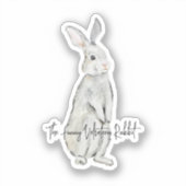 Sticker Lapin de velours drôle (Recto)