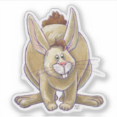Sticker Lapin Fluffy Parade Animale (Devant)