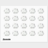 Sticker lapin géant flamand (Feuille)