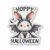 Sticker lapin Halloween Hoppy (Devant)