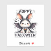 Sticker lapin Halloween Hoppy (Feuille)
