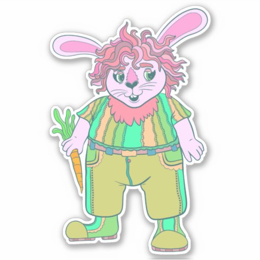 Sticker Lapin Mignon (Devant)