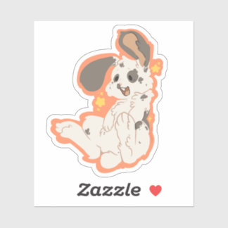 Sticker lapin tacheté