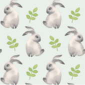 Sticker Lapins d'aquarelle et herbe (Devant)