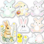 Sticker Lapins de Pâques mignons (Devant)