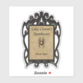 Sticker L'apothécaire de Lilac Cloven : la poussière de lu (Feuille)
