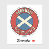 Sticker Larkhall, Écosse (Feuille)