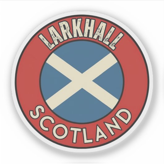 Sticker Larkhall, Écosse (Devant)