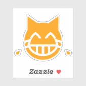 Sticker Larmes de la Joie Chat Emoji (Feuille)