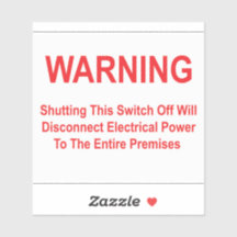 L'Arrêt De Cet Interrupteur Déconnecte L'Alimentat