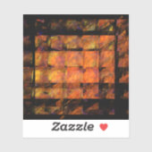 Sticker L'art Abstrait au mur (Feuille)