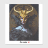 Sticker L'art de l'Imaginaire de la reine noire (Feuille)