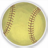 Sticker L'art du softball (Devant)
