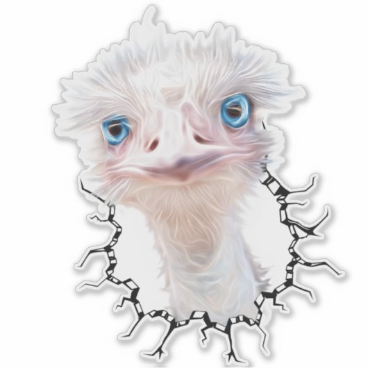 Sticker L'Art Emu Lumineux (Devant)