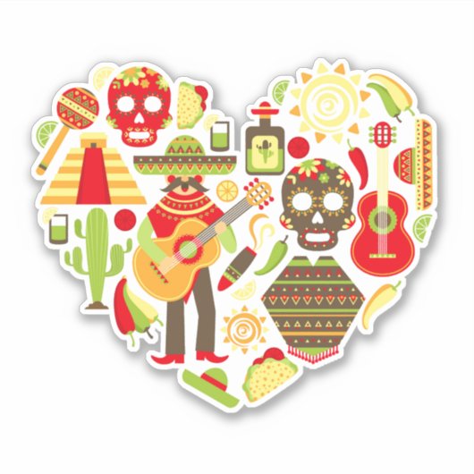 Sticker L'art mexicain (Devant)