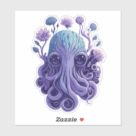 Sticker L'art octopique (Feuille)