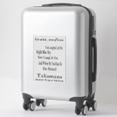Sticker l'artiste_AwayNowe Talismans phrases V3 (Sur valise)