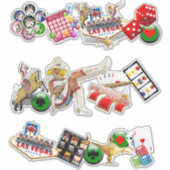 Sticker Las Vegas Icons - Gamblers Delight (Devant)