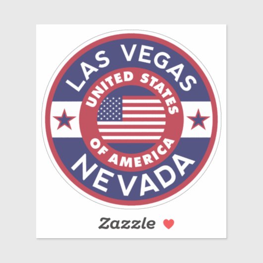 Sticker LAS VEGAS, Nevada (Feuille)