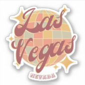 Sticker Las Vegas Nevada Retro Vintage Party (Devant)