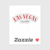 Sticker Las Vegas Nevada | Rouge Cool (Feuille)