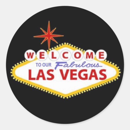 Sticker Las Vegas - Personnalisez le vôtre ! (Devant)