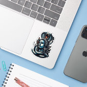 Sticker « L'ascension du Seigneur Serpent » (Ordinateur portable avec iPhone)