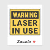 Sticker Laser d'avertissement utilisé (Feuille)