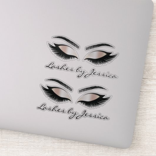 Sticker lashes de maquillage de luxe tendance sourcils (Détail)