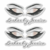 Sticker lashes de maquillage de luxe tendance sourcils (Devant)