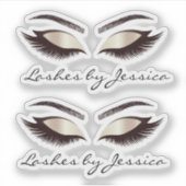 Sticker lashes de maquillage de luxe tendance sourcils (Devant)