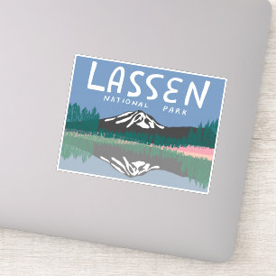 Sticker Lassen National Park Mountain Volcano Californie