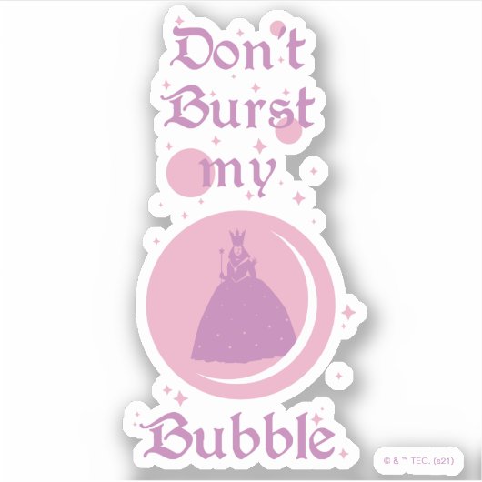 Sticker L'Assistant D'Oz™ | Ne pas éclater ma bulle (Devant)