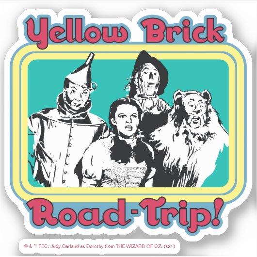 Sticker L'Assistant D'Oz™ | Route en brique jaune! (Devant)