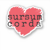 Sticker latin catholique Sursum Corda (Devant)