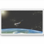 Sticker L'Atlas V541 Lance Le Véhicule En Orbite. (Devant)