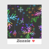 Sticker L'atmosphère de Noël festive et animée de Slippery (Feuille)