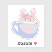 Sticker Latte de lapin avec cannelle (Feuille)