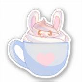 Sticker Latte de lapin avec cannelle (Devant)